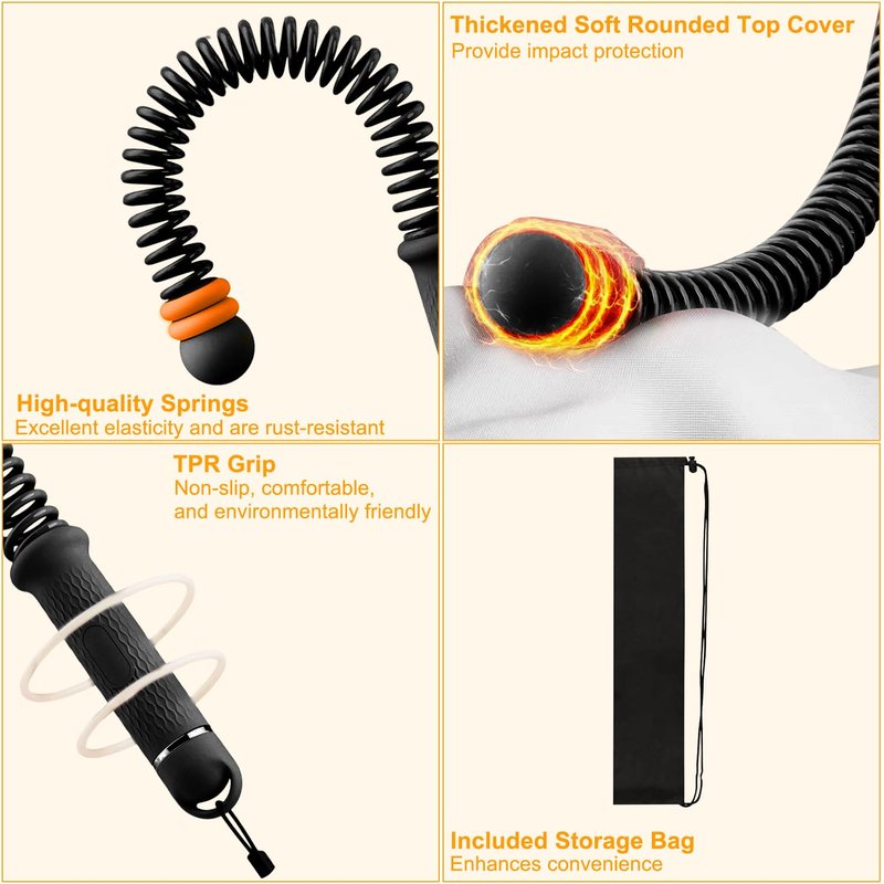 Weighted Ropeless Battle Ropes,Heavy Duty Portable Cordless Battle Ropes for Home Gym with Poster,Workout Exercise Rope for Strength Building,Fitness Equipment for Men & Women(Black)