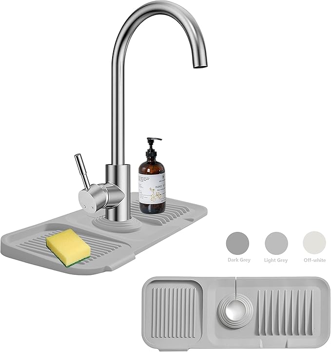 Kitchen Sink Splash Guard Sponge Holder
