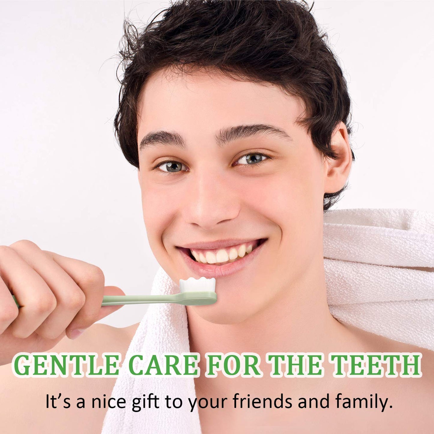 Patelai 16 Pcs Extra Soft Toothbrush, Ultra Soft for Sensitive Gums, 20000 Soft Bristles, Adult & Kid