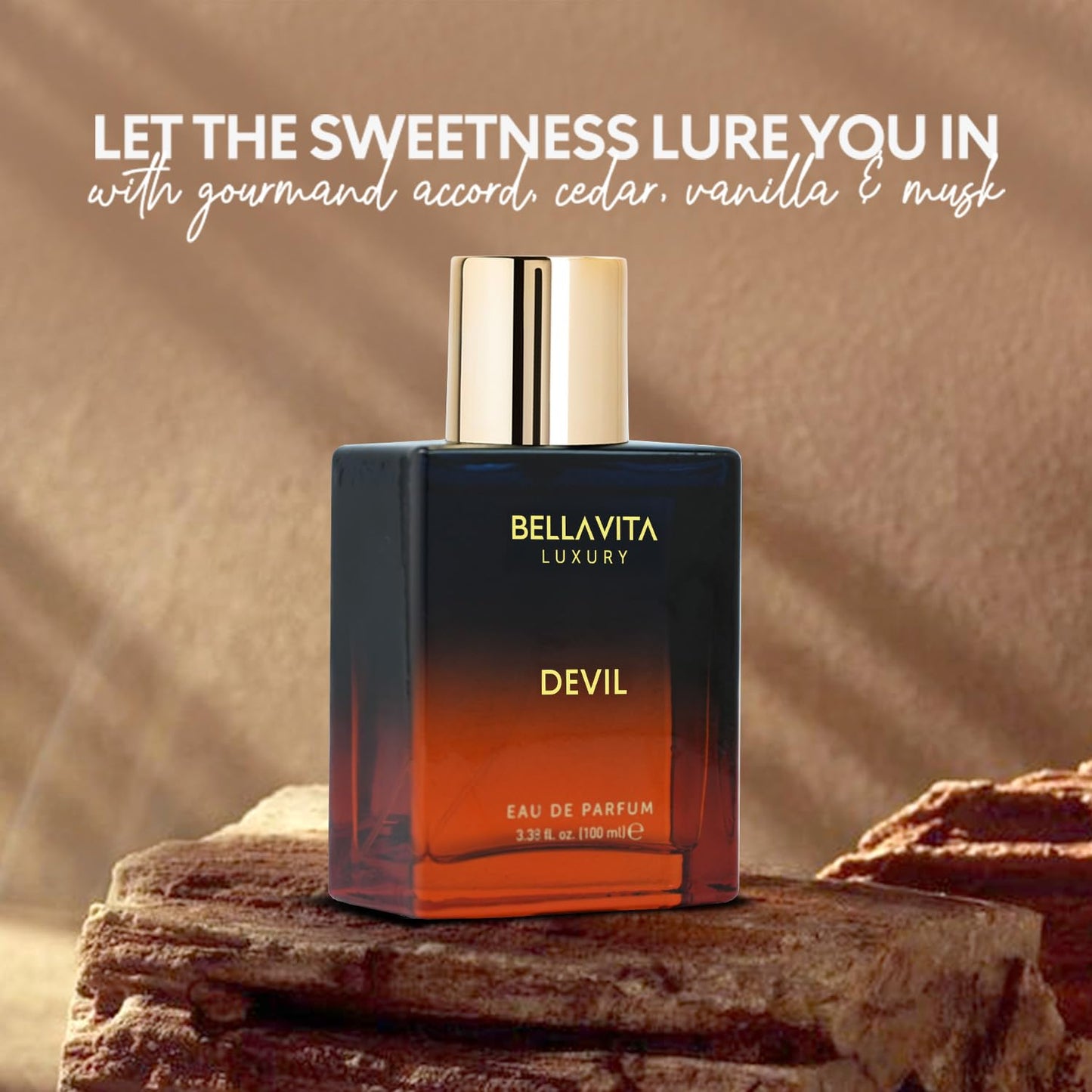 BELLAVITA Luxury DEVIL Unisex Perfume for Women and Men | Long Lasting Perfume for Men and Women | Cotton Candy, Musk and Cedar | Spicy French Fragrance Unisex Parfum