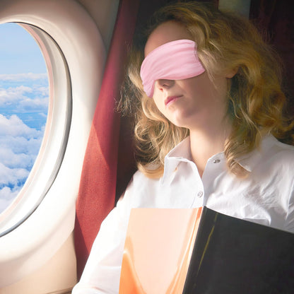 2 Pack Sleep Mask Silk Eye Mask Cover for Sleeping, Soft Satin Blindfold with Elastic Strap, Comfortable Night Sleeping Mask for Women Men (Black, Pink)