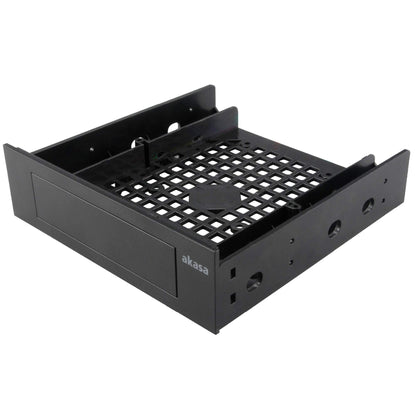 Akasa 3.5" Device/SSD/HDD Adapter | 5.25" to 3.5" Bay Adapter | 2.5/3.5 Inch Hard Drive Enclosure | SSD Mounting Bracket | for 5.25 inch PC Front Bay | AK-HDA-05