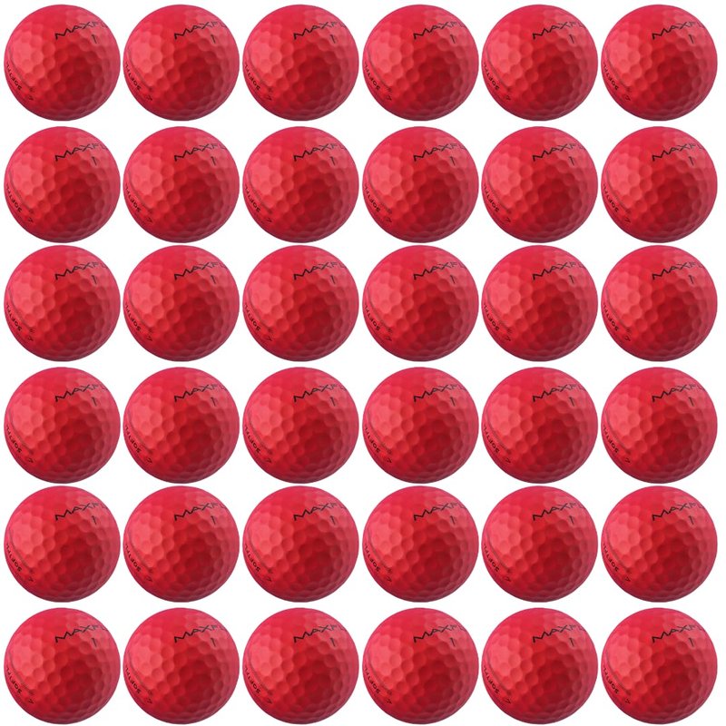 Maxfli SoftFli Golf Balls – 36-Pack Matte Red | Soft Feel Low Compression Golf Balls for Distance & Control | Durable Ionomer Cover | Ideal for Beginners & Recreational Golfers