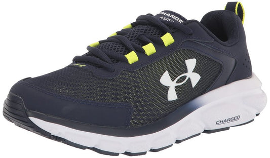 Under Armour Men's Charged Assert 9, (404) Midnight Navy/Yellow Ray/White, 10