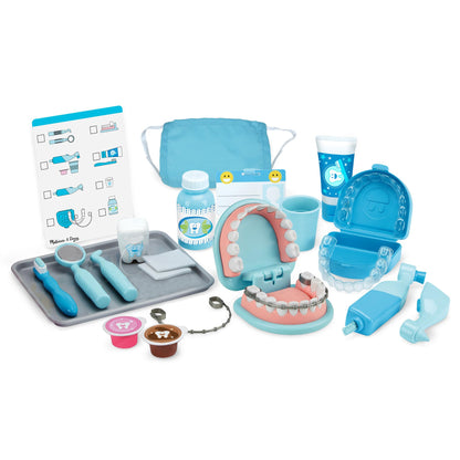 Melissa & Doug Super Smile Dentist Kit for Kids Role Play for 3+ | Dentist Toys for Kids | Educational Toys for 3 Year Old Boys | Montessori Toys