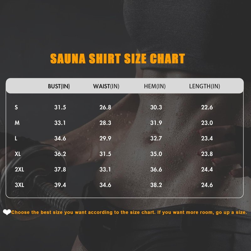 Sauna Suit Shirt for Women Weight Loss Sweat Waist Trainer Plus Size Vest Workout Compression Tank Top Body Shaper with Zipper XXL
