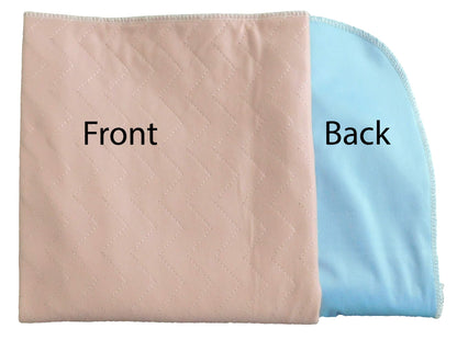 Sonoma Twin Pack Reusable Incontinence Bed Pad, Blue, 85 x 90 cm, Cotton