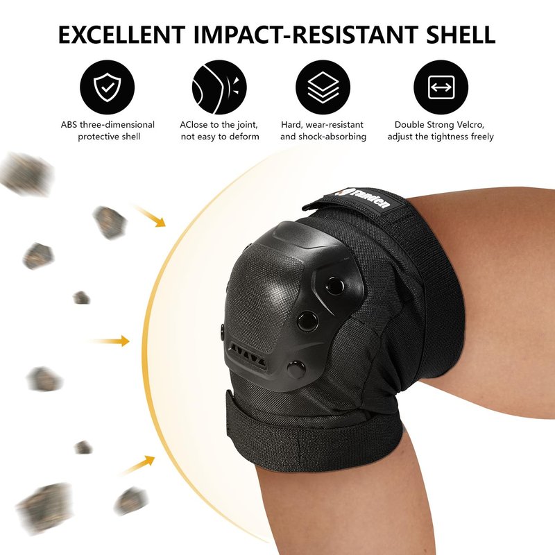 Tanden Skateboard Protective Gear Youth Knee Pads and Elbow Pads Set, Elbow and Knee Pads for Roller Skating Wrist Guards Skateboarding Pads