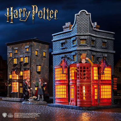 Department 56 Harry Potter Village Borgin and Burkes Lit Building, 8.74 Inch, Multicolor
