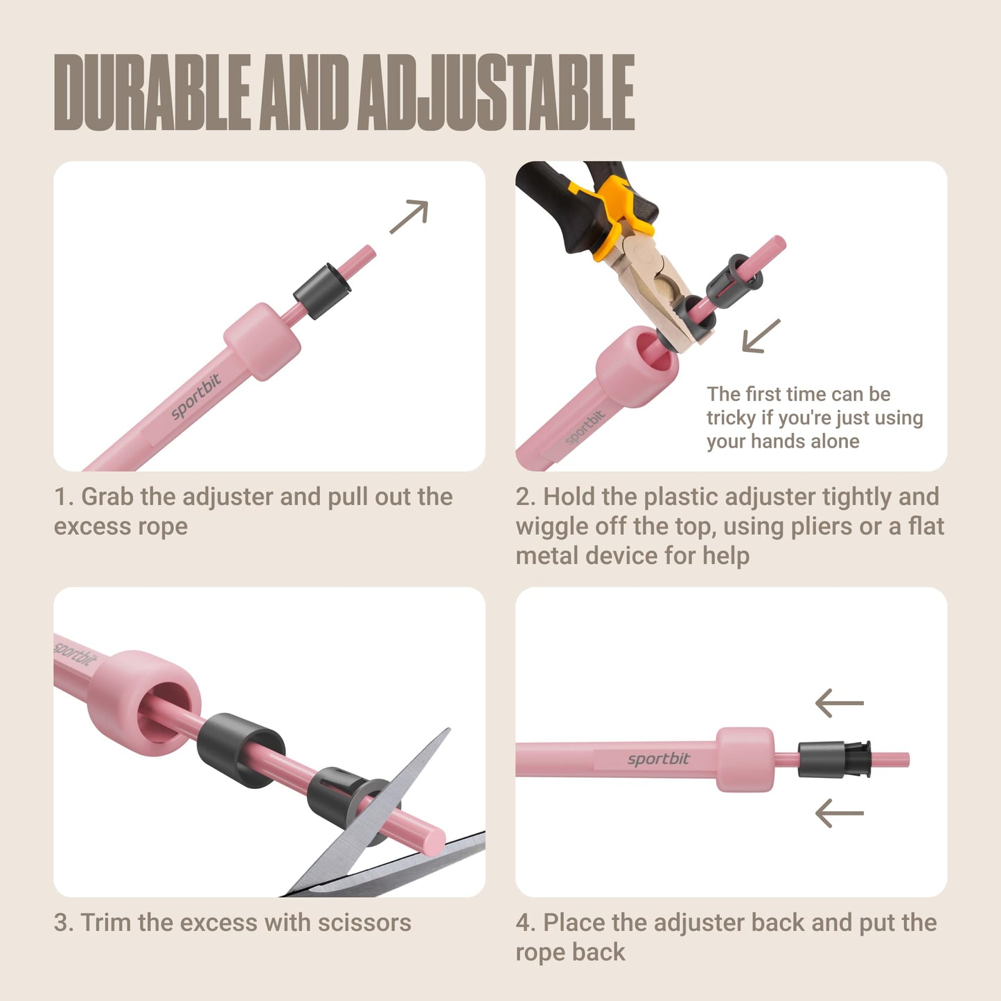 Adjustable Jump Rope for Fitness and Exercise – Skipping Rope for Cardio, Boxing, and Weight Loss – Speed Rope perfect for Men & Women