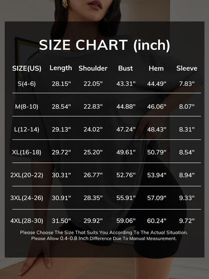 ATHMILE Womens Summer Spring Oversized T Shirts Loose Fit Crewneck Short Sleeve Tops Casual Blouse Y2K 2025 Basic Tee Beach Black