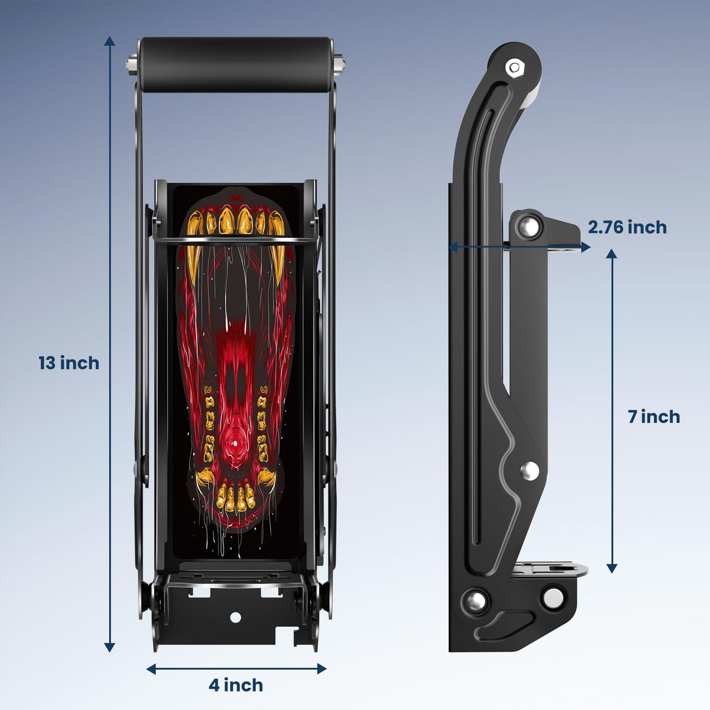 Can Crusher with Auto Drop Recycling | Built-in Bottle Opener | Crushes 12-16oz Cans | Includes Kitchen Storage Bag | Heavy Duty Metal Design, Space Saving & Hands-Free Operation- Halloween gifts