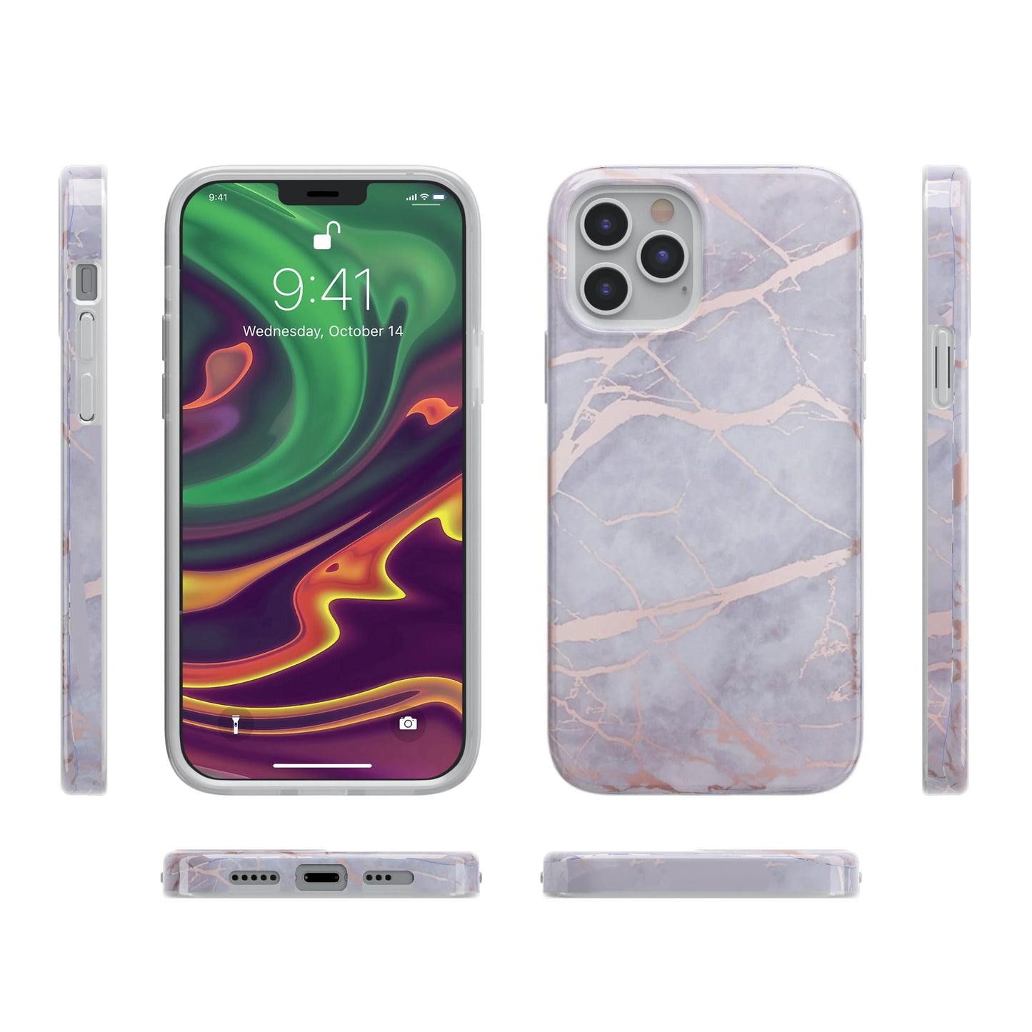 Casely iPhone 12/12 Pro Case | Field of Flowers | Pastel Floral | Classic Ultra Slim Design
