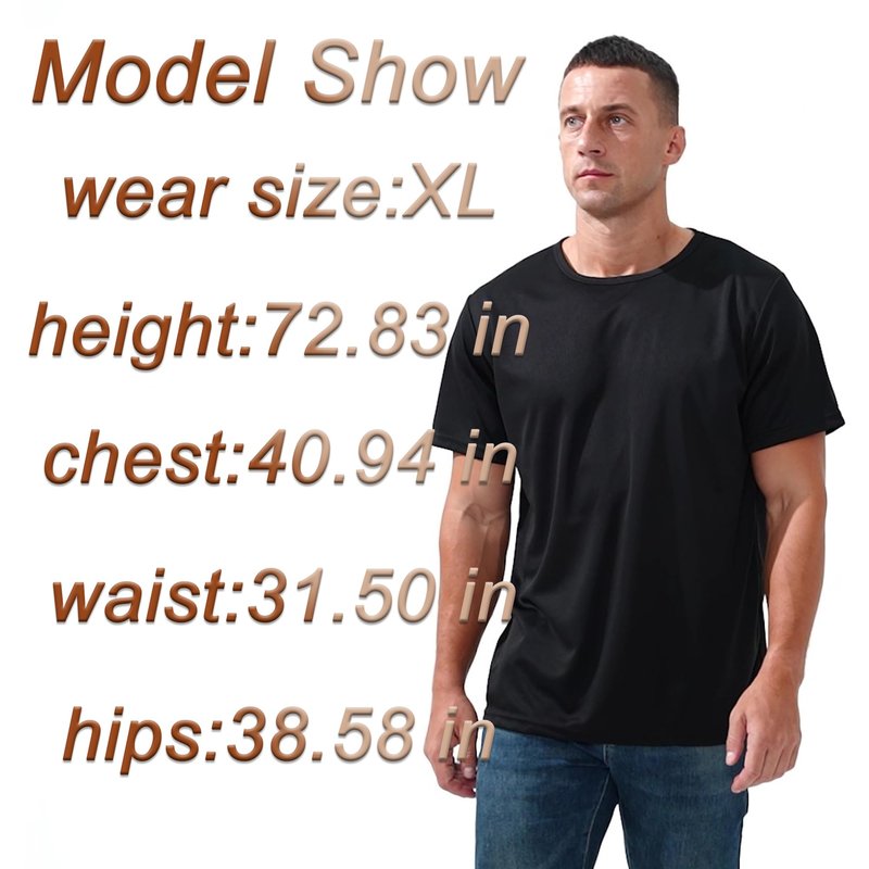 MTTYYD 5 Pack Men’s Short Sleeve Active Athletic Running T Shirts for Men Gym Workout Moisture Wicking-G-S