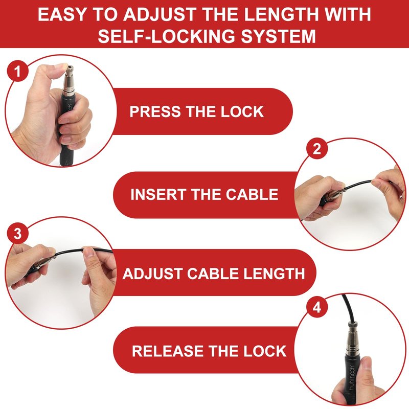 Huhloch Speed Jump Rope for Men Women Adults, Workout Fitness Boxing Jumping Ropes with Smooth Rotate Double Bearing Balls, Double Under Skipping Rope with 2 Pcs Tangle-free Cable to Replacement