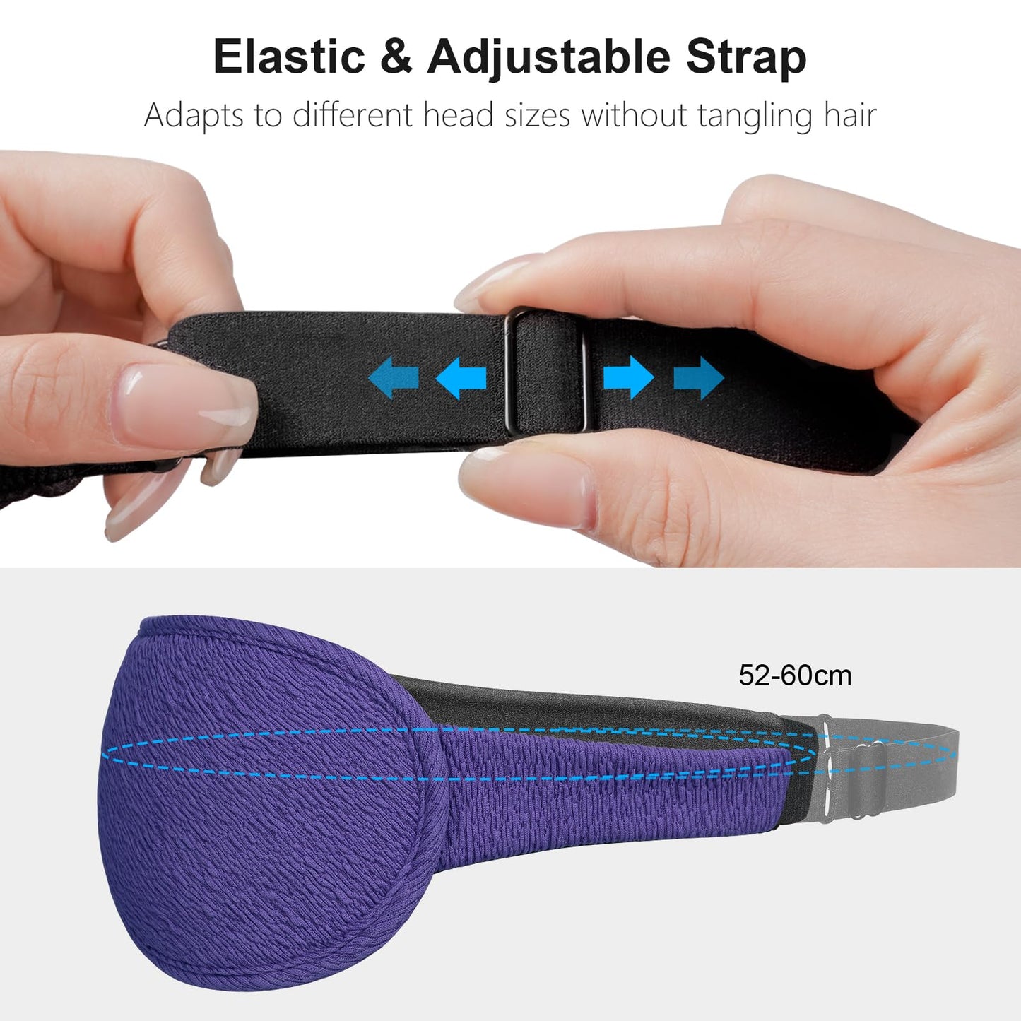 Gritin 100% Blackout Sleep Eye Mask for Women Men, Zero Pressure Sleeping Mask - Ergonomic Design 3D Cutout Eye Movement and Eyelash Friendly Night Blindfold, Ultra Soft Comfortable for Sleeping