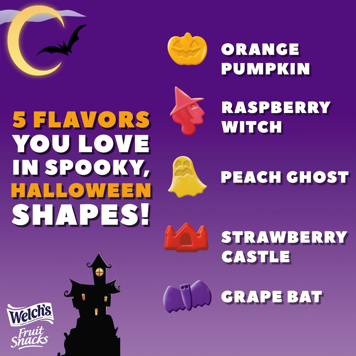Welch’s Fruit Snacks Mixed Fruit Halloween & Juicefuls Monster Splash Variety Pack, Great for Trick or Treating, 0.5oz (Pack of 70ct)