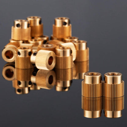 10 Pcs Extruder Wheel 3D Printer Parts Drive Gear Brass Extruder Wheel Gear Compatible with CR-10, CR-10S, S4, S5, Ender 3, Ender 3 Pro (40 Teeth)