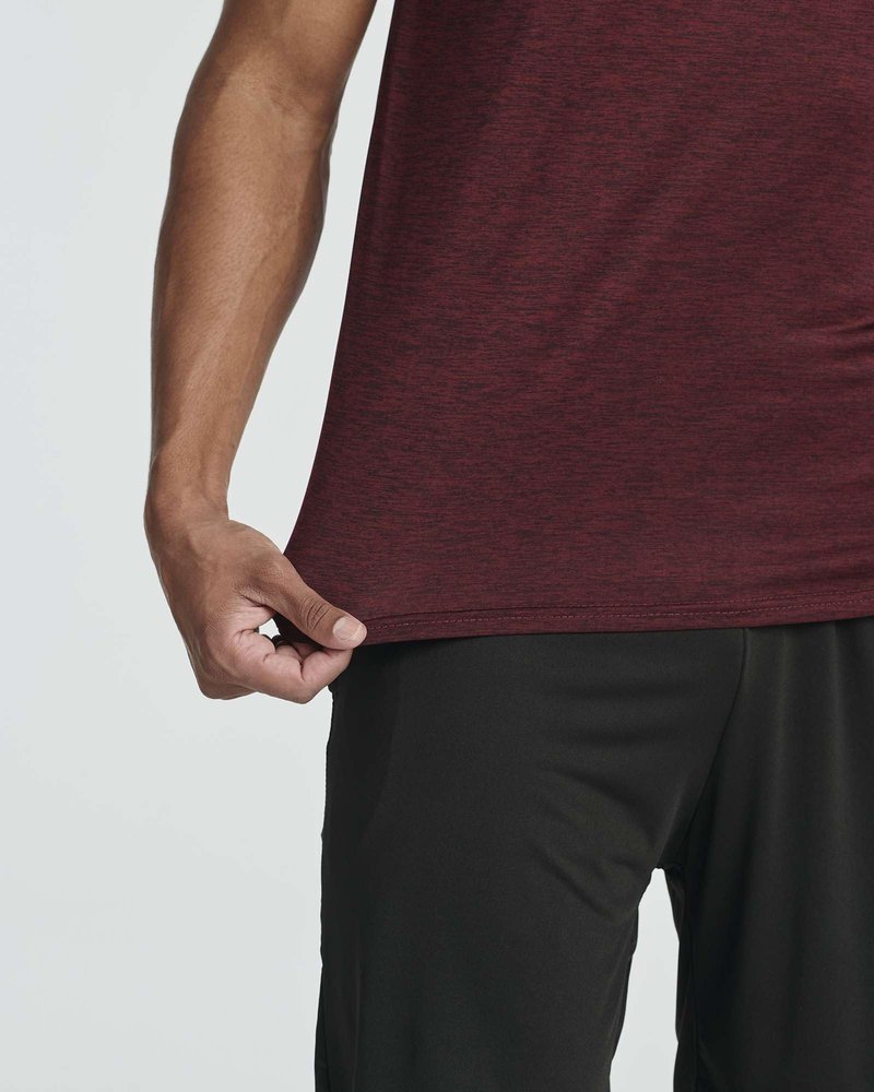 Real Essentials 5 Pack: Men's Dry-Fit Short Sleeve Crew Neck T Shirts Fitness Running Gym Workout Cool Exercise Athletic Tee, Set 1, Large
