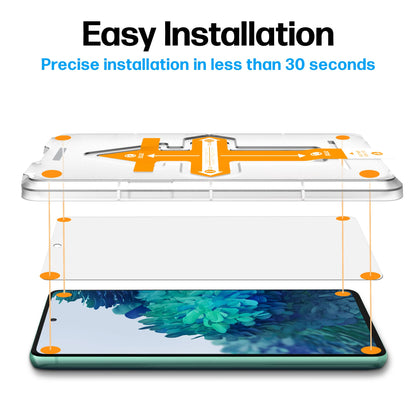 Power Theory Designed for Samsung Galaxy S21 FE 5G Screen Protector Tempered Glass [9H Hardness], Easy Install Kit, 99% HD Bubble Free Clear, Case Friendly, Anti-Scratch, 2 Pack