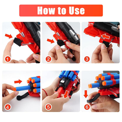 Set of 2 Spider Web Shooters Wrist Launcher Web Shooter Spider Gloves Web-Shooters for Kids