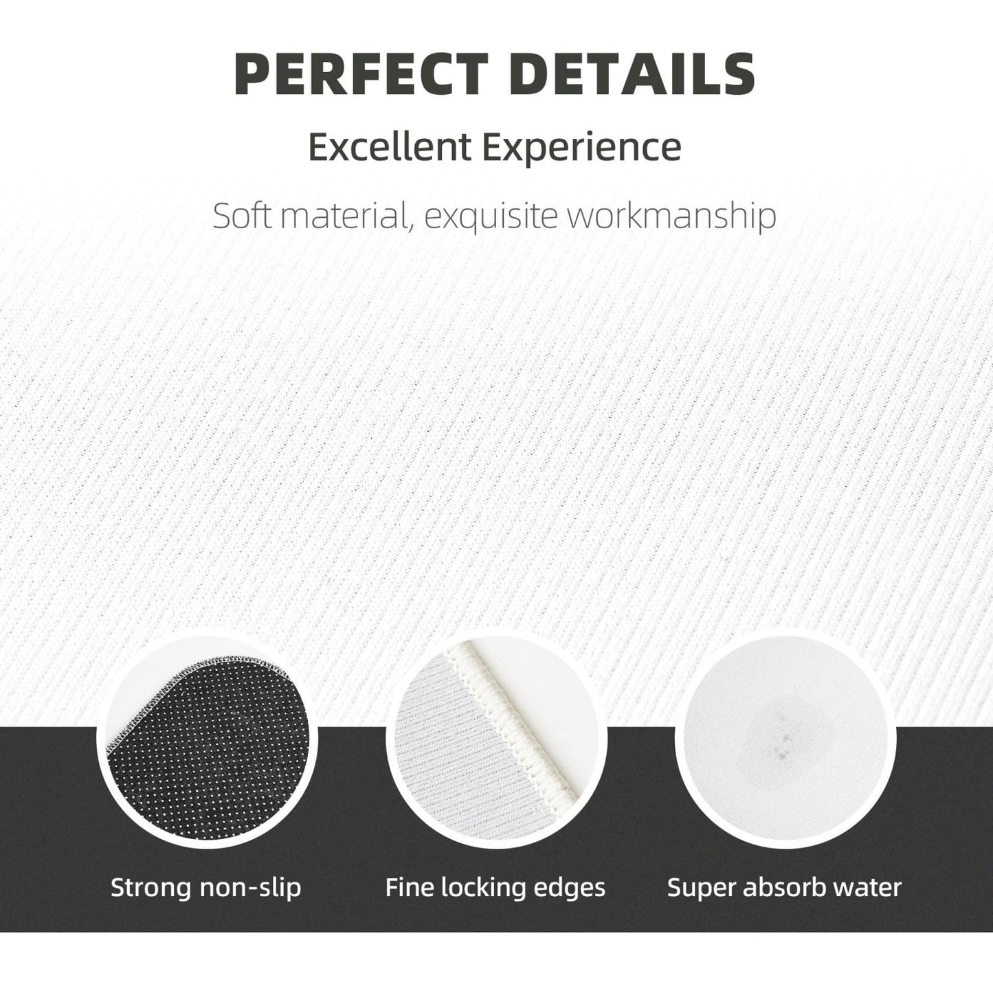 Sovvin Black and White Checkered Kitchen Rugs Microfiber Floor Mats Checkerboard Cushioned Carpet Runner Rug for Laundry Bathroom Living Room, 2 Piece Set 17"X 47" + 17"X 30"