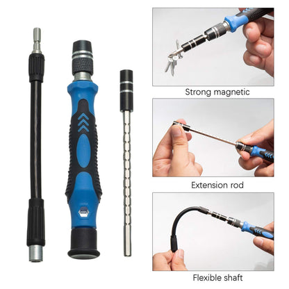 HPMAISON 122 in 1 Precision Screwdriver Set, Magnetic Mini Screwdriver Set DIY Repair Tools Kit for iPhone, Laptop, PC, Watch, Glasses and Other Electronics with Magnetic Memory Mat