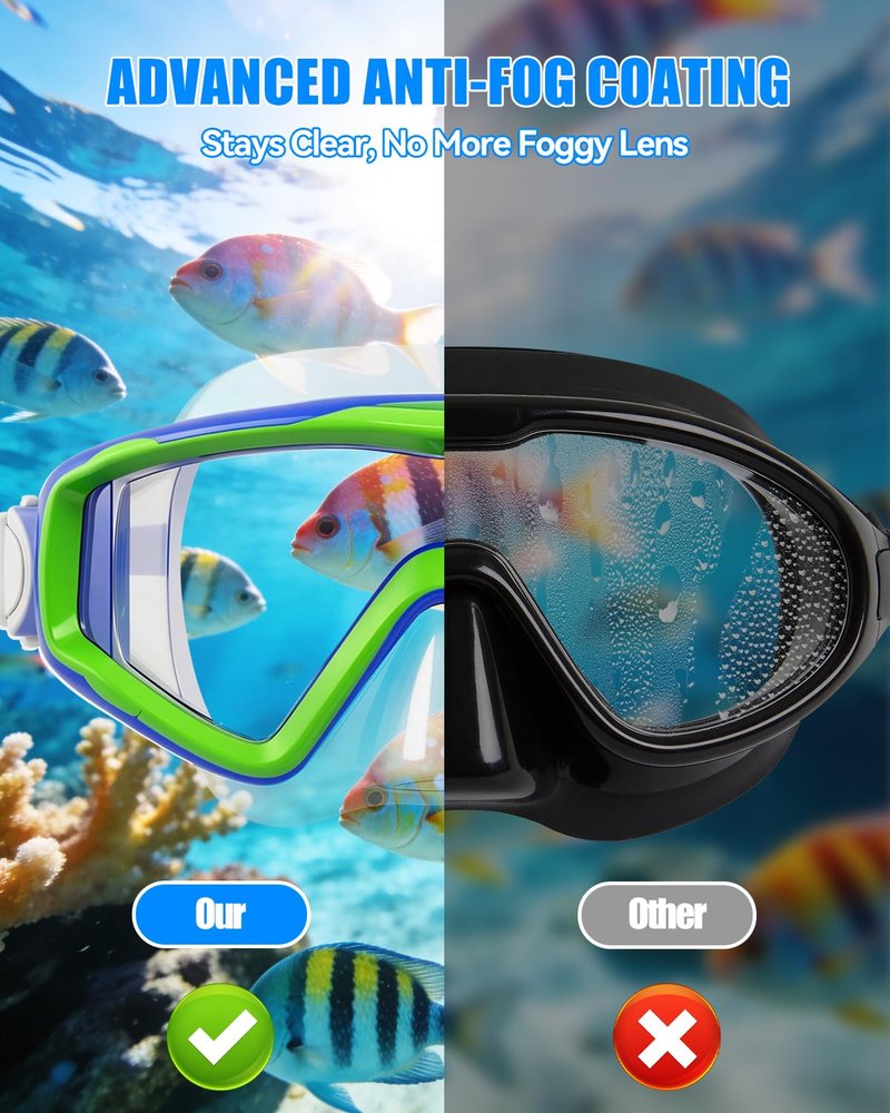 Aegend Swim Goggles for Adults Kids - 220°Wide View Anti-Fog Goggles with Mesh Bag for Indoor Outdoor Pool Beach Swimmming