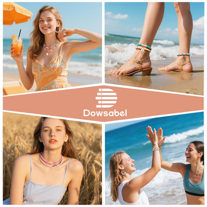 Dowsabel Clay Beads 3 Boxes Bracelet Making Kit, 10800pcs Beads for Jewelry Making, Letter Beads for Friendship Bracelets DIY Arts and Crafts Gifts for Girls Adults