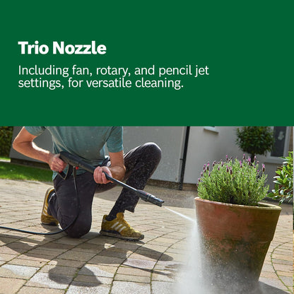 Bosch High Pressure Washer UniversalAquatak 135 (1900 W, 135 Bar Pressure, 450 l/h Flow Rate, with 3-in-1 Nozzle, Detergent Nozzle, and Carrying Handle in Carton Packaging)