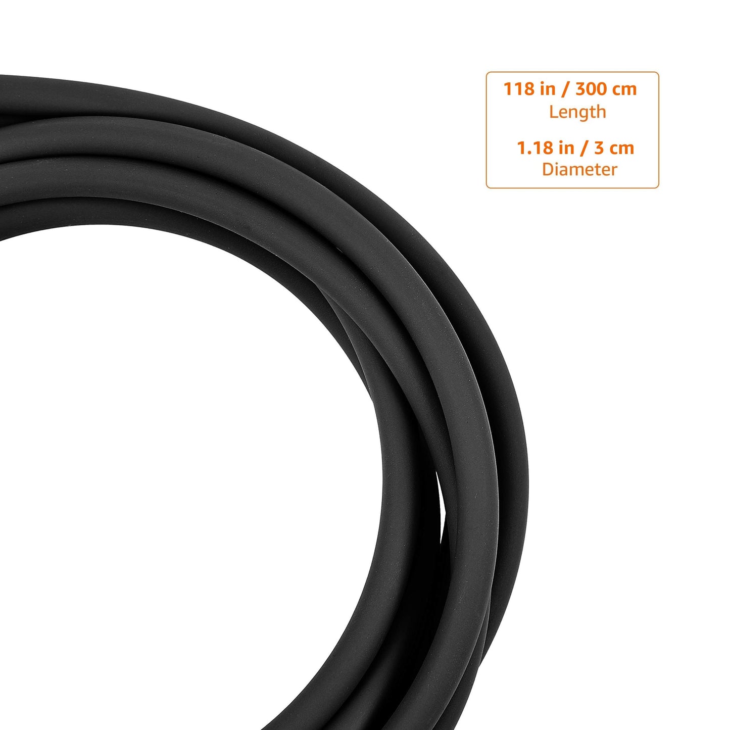 Amazon Basics Jump Rope, 118 Inches, Black