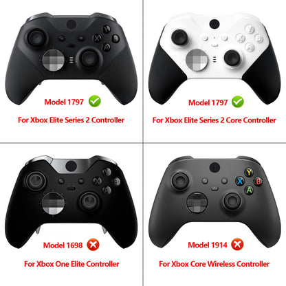 eXtremeRate PlayVital Black Soft Anti-Slip Silicone Cover Skins, Controller Protective Case for New Xbox One Elite Series 2, Xbox Elite 2 Core with Thumb Grips Analog Caps