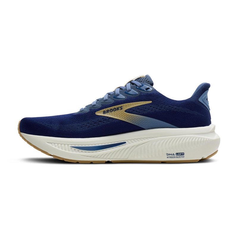 Brooks Men’s Ghost 17 Neutral Running Shoe - Beacon Blue/Moonlight/Starfish - 7.5 Medium