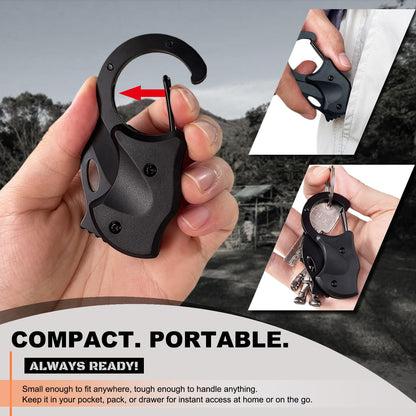 2 Pack Small Pocket Knife Gifts for Men, Birthday & Christmas Gift for Dad, EDC Folding Camping Knife Box Cutter Stocking Stuffers Gifts Idea for Boyfriend Husband Him Women (Black&Orange)