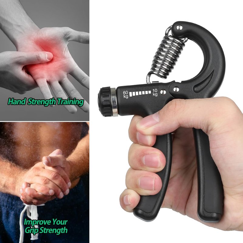 NIYIKOW Grip Strength Trainer - Adjustable Hand Grip Strengthener for Forearm & Finger Strength | Ideal for Musicians & Athletes