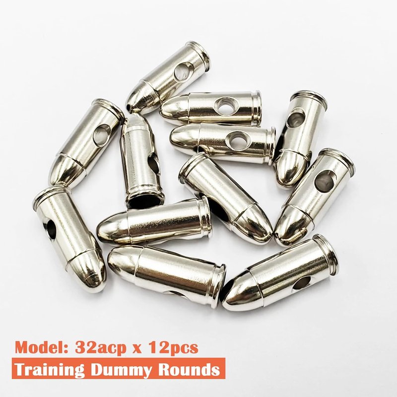 Steel Safety Practice Rounds - Action Trainer Dummy Round for Dry Fire Training | Snap Cap