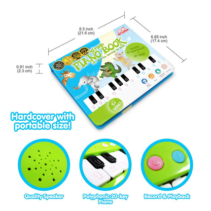 BEST LEARNING My First Piano Book - Educational Musical Toy for Toddlers Kids Ages 3-5 Years - Ideal 3, 4 Year Old Boy or Girl Birthday Present