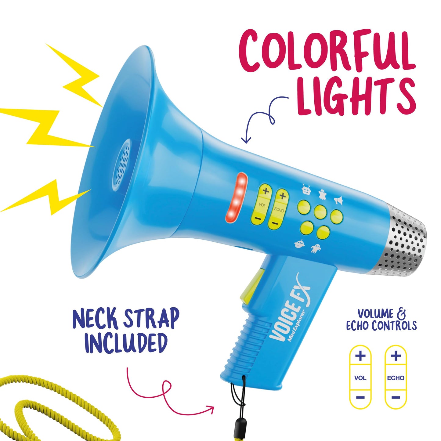 Mini Explorer Voice Changer for Kids - Gifts for Kids - Voice Changing Device for Boys & Girls Ages 3-8+ Olds Birthday Gifts for 3, 4, 5, 7, 8 Year Old Boy - Toys Gift Ideas for Kid, Toddler