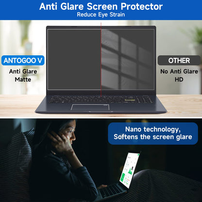 2 Pack 15.6 inch (1920x1080P) Laptop Blue Light Screen Protector, Eye Protection Anti-Scratch and Anti-Glare Screens for Laptops 15.6’’ with 16:9 Aspect Ratio
