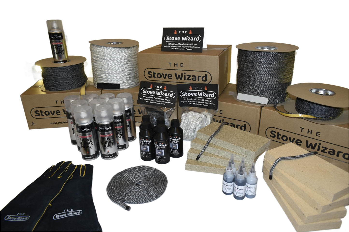 The Stove Wizard 18 Medium Gas Fire Ceramic Coals Replacement Suitable for Gas, LPG, Electric and Bio Ethanol fires