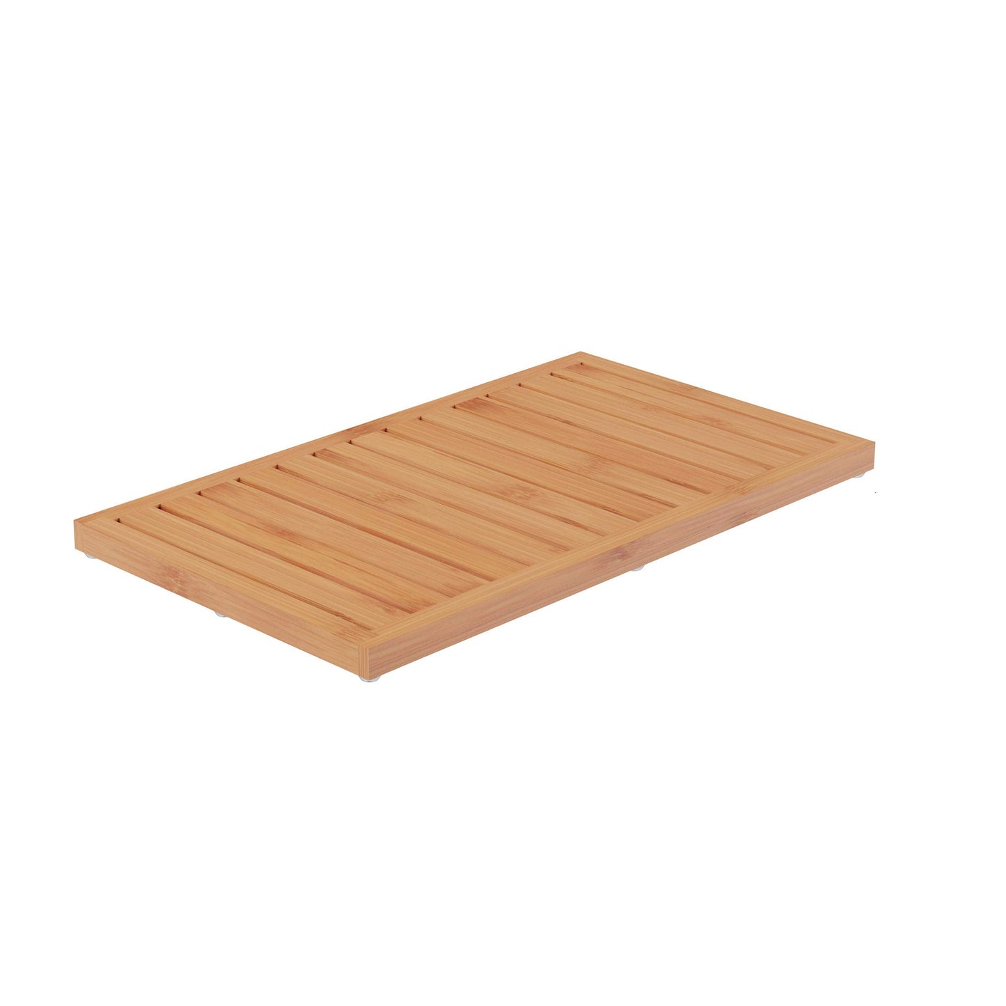 Bamboo Bath Mat-Eco-Friendly Natural Wooden Non-Slip Slatted Design Mat for Indoor and Outdoor Bathtub, Shower, Sauna, Pool, or Hot Tub by Lavish Home