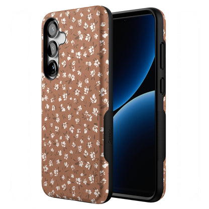 Casely Galaxy S25 Plus Case | Ink & Iris | Vintage Floral | Compatible with MagSafe | Bold Protective Design