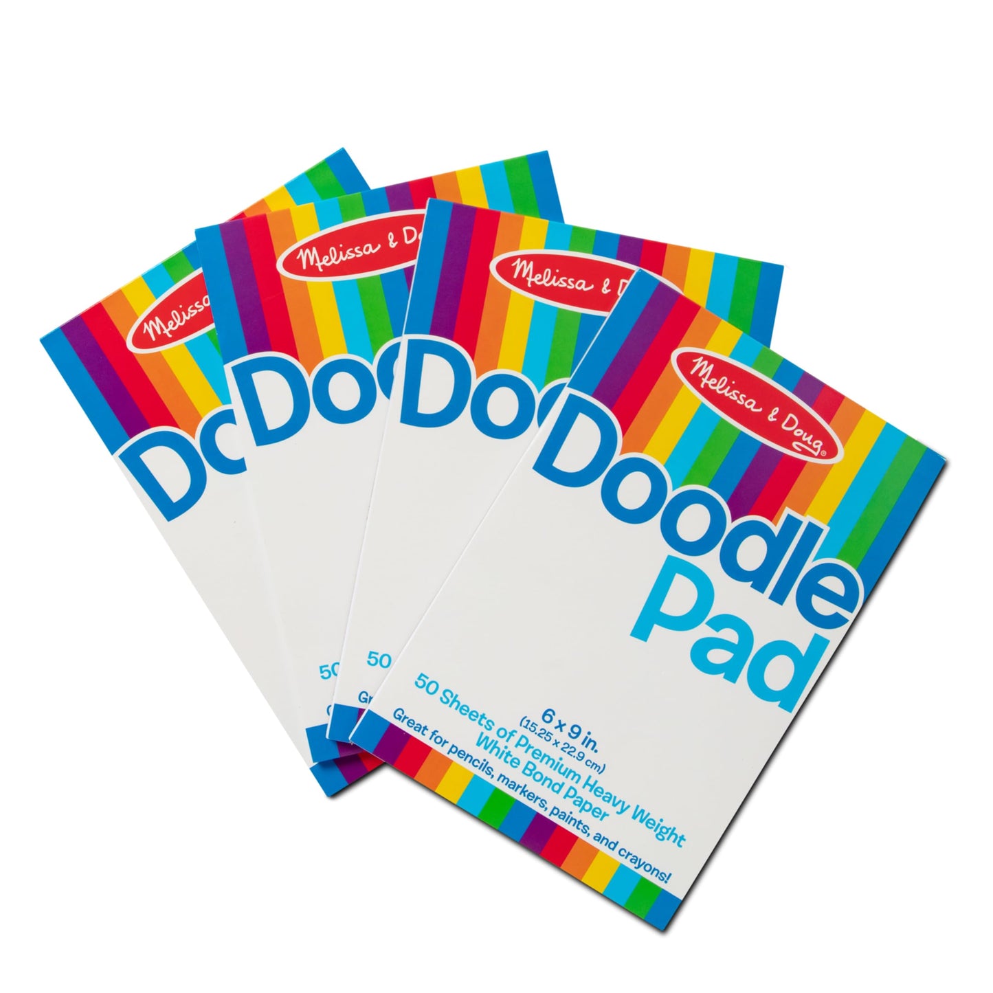 Melissa & Doug Drawing Paper Pad (6 x 9 inches) - 50 Sheets, 4-Pack