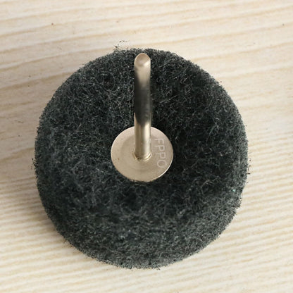 FPPO 58PCS Abrasive Buffing Polishing Wheel Set for Rotary Tools,Scouring pad Mini Brush Polishing kit with 3mm Shank,Power-Operated Abrasive Wheels(Mix 58pcs)