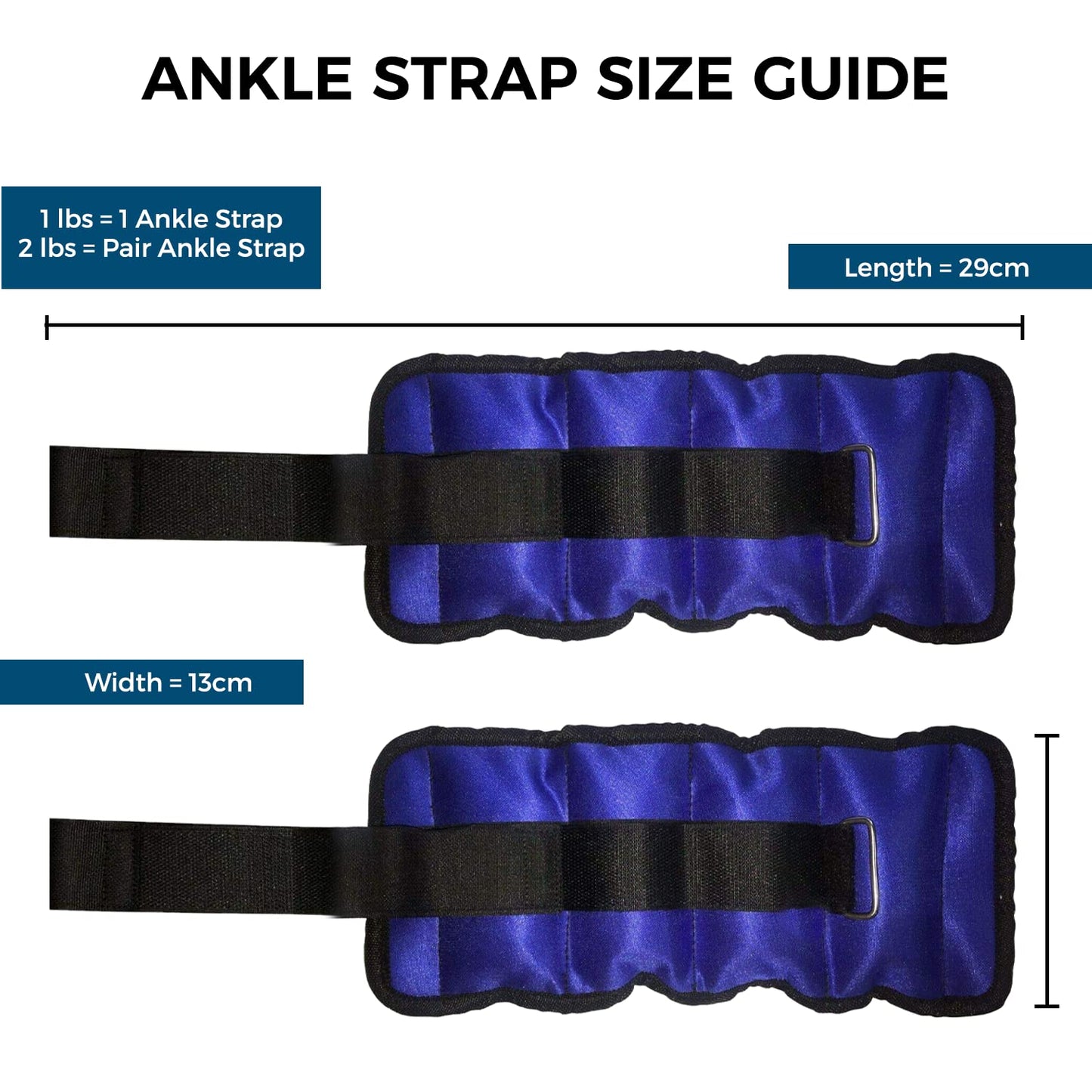 DEFY 1 Pair Ankle Weights Adjustable Straps for Women Men Kids, Wrist Weights Sets for Gym, Fitness Workout, Running, Lifting Leg Weights