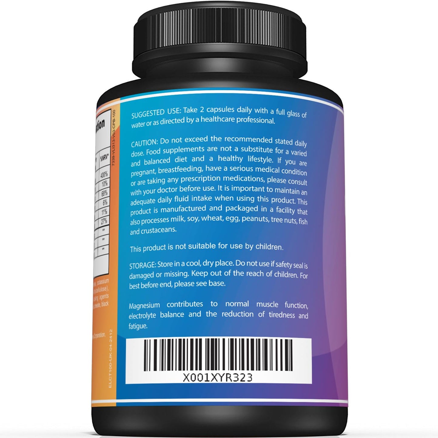 Sunergetic Premium Electrolyte Capsules Support for Keto, Low Carb, Rehydration & Recovery - Electrolyte Replacement Capsules Includes Electrolyte Salts, Magnesium, Sodium, Potassium 100 Capsules.