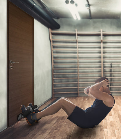 Aduro Sport Doorway Sit-Up Exercise Bar, Adjustable Reinforced Steel with Padded Ankle Bar, Perfect for Home Work or Travel - Fits Any Door