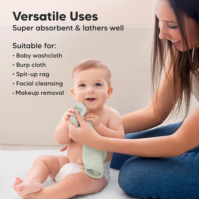 6-Pack Baby Washcloths