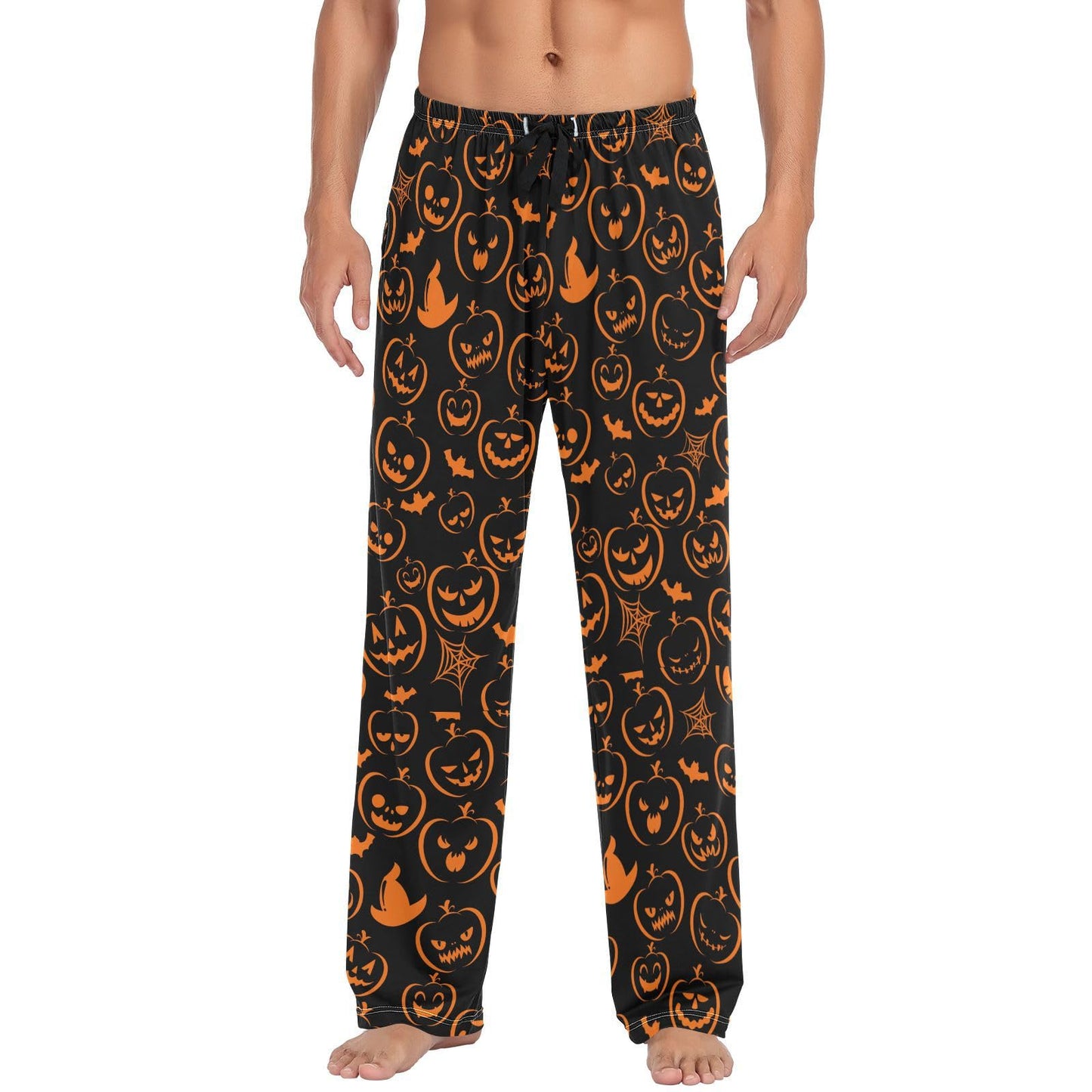 Halloween Men's Pajamas Pants Pumpkin Sleepwear Lounge Pj Bottoms