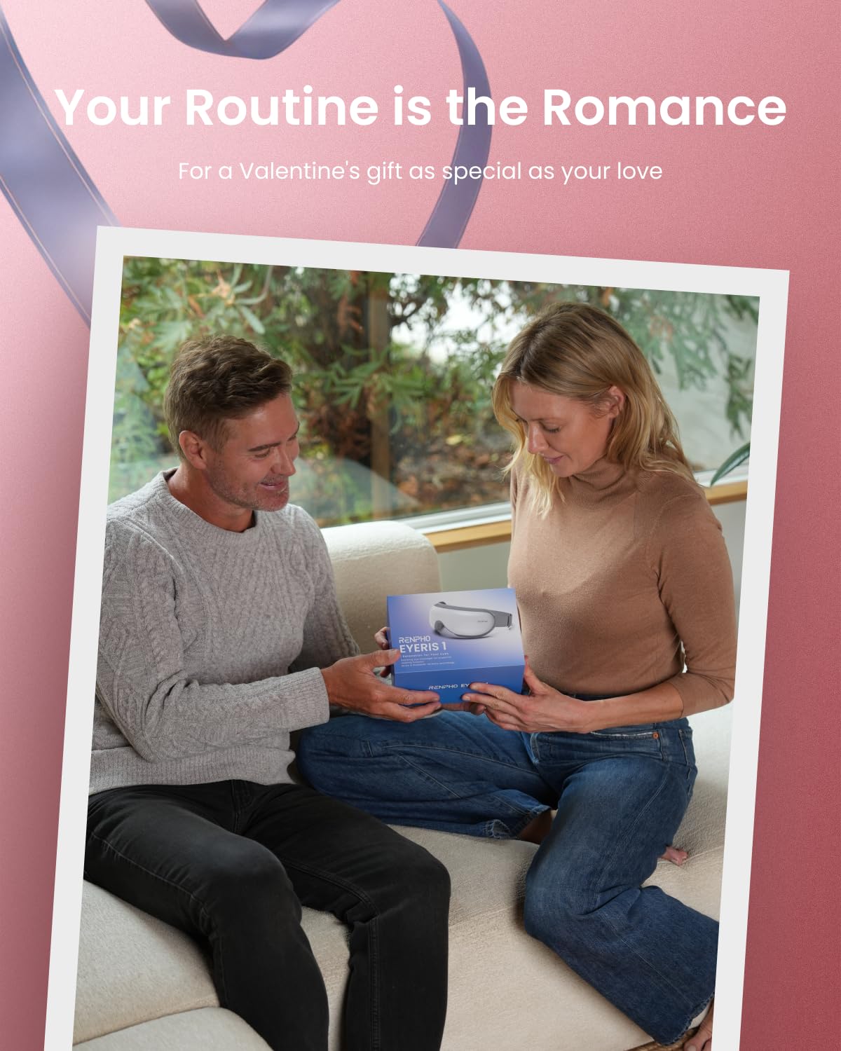 RENPHO Eye Massager with Heat, Valentines Day Gifts for Her Him Birthday Gifts for Women Mom, FSA Eligible HSA Eye Mask for Migraine,Sleep Mask for Dry Eyes Relax, Handheld Massager Eyeris 1